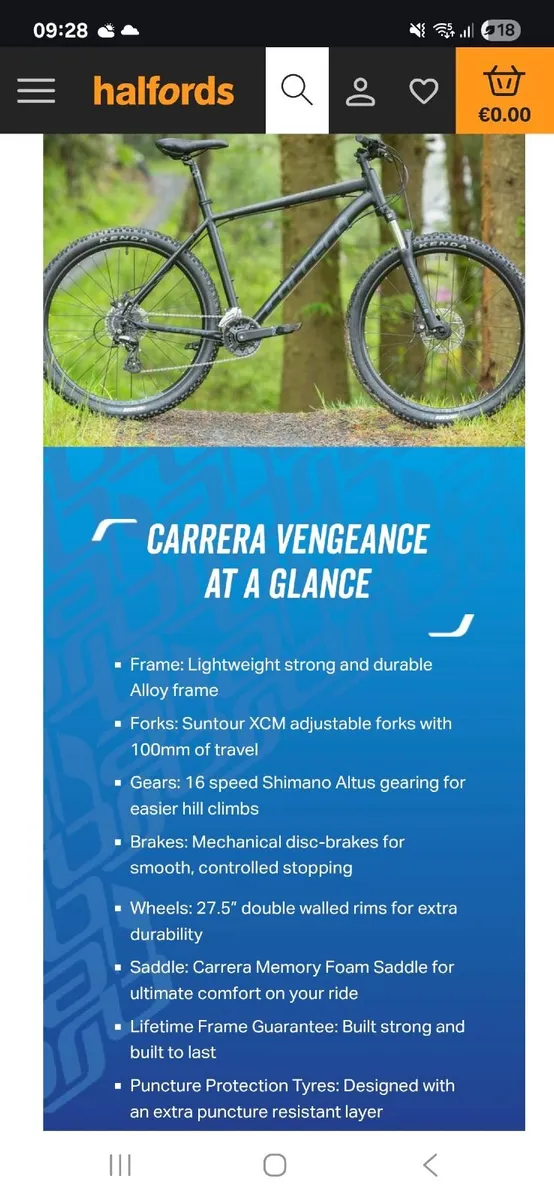 Carrera Vengeance Mens Bike. - Image 2