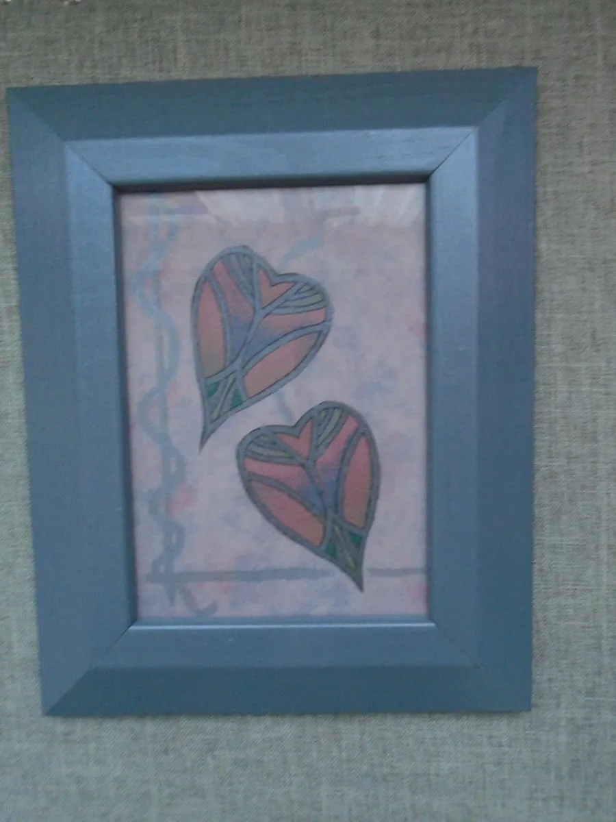 Picture, Home decor, Twin hearts picture - Image 1