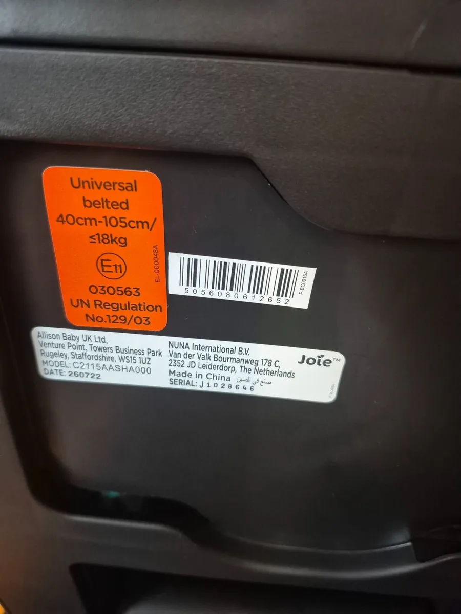 Joie Steadi R129 Carseat - Image 1