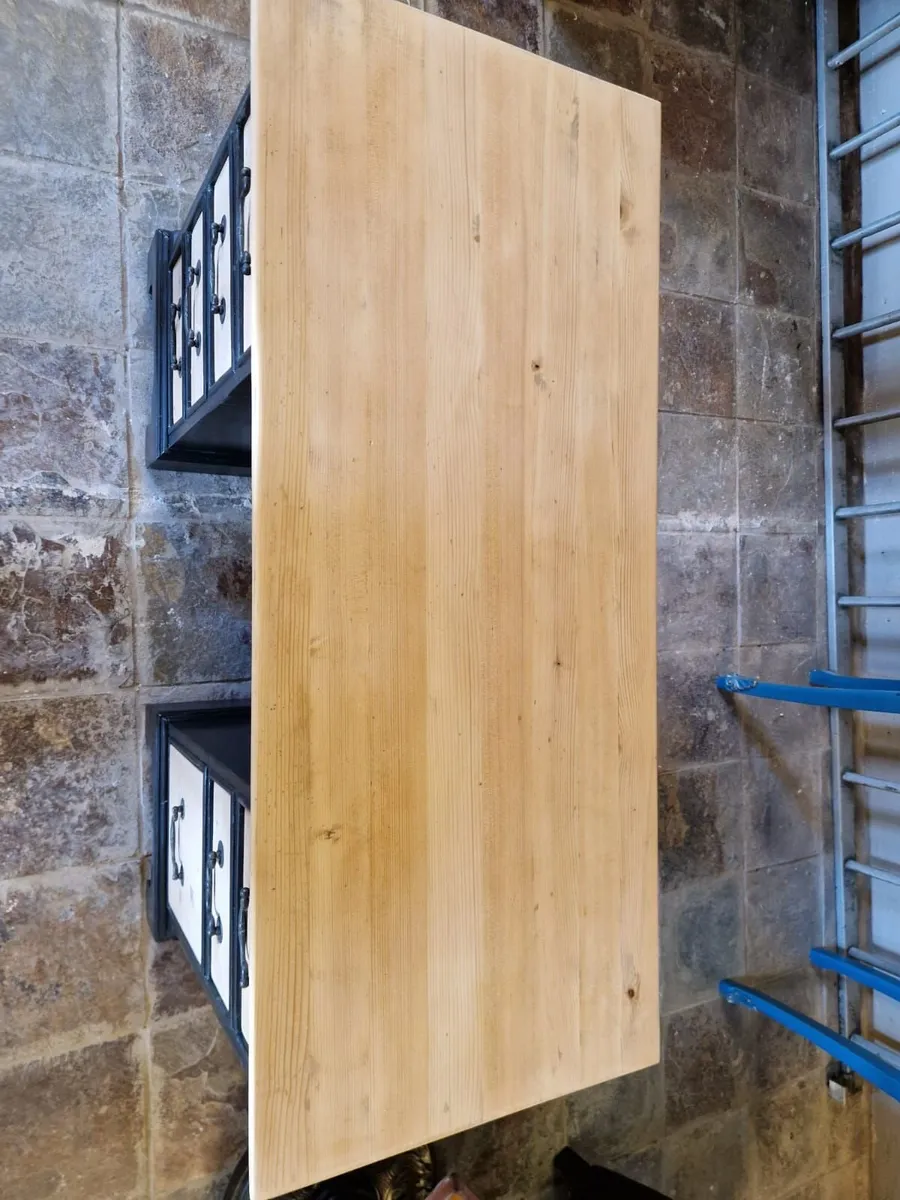 Vintage pine desk - Image 3