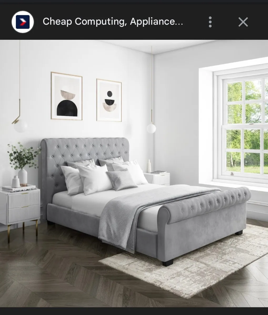 King size bed frame - Image 1