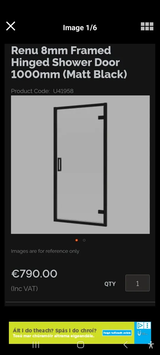 New Glass Shower door - Image 1