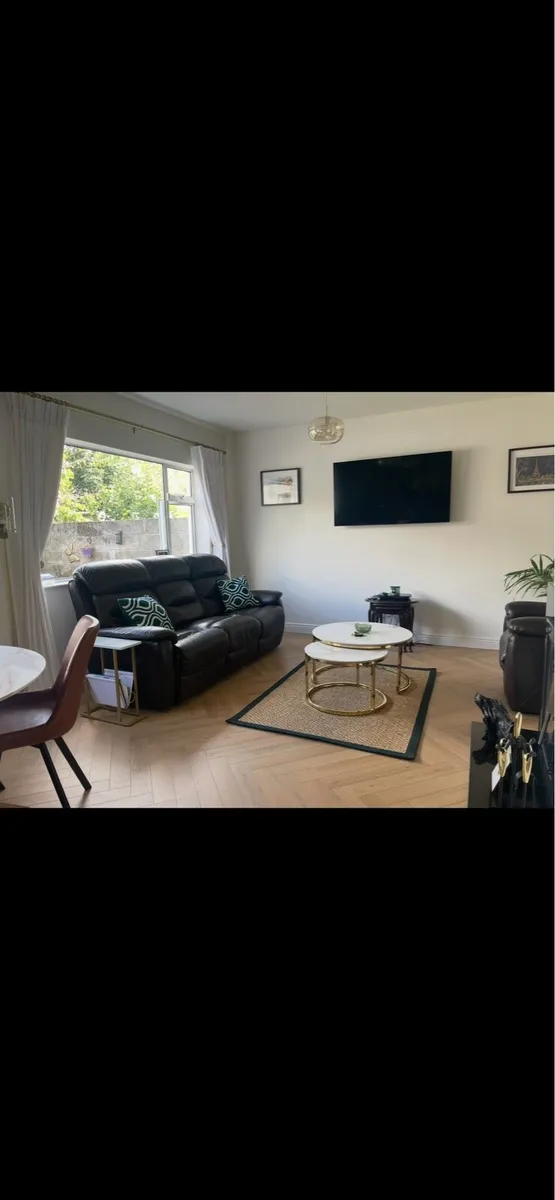 Recliner Brown Leather Couch - Image 1