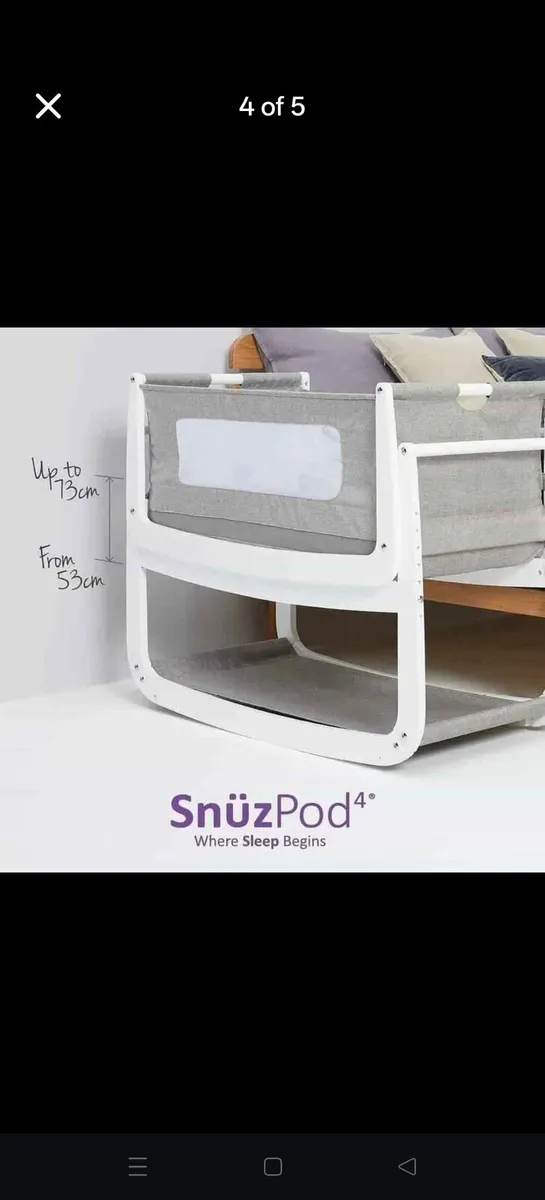 Snuzpod co sleeper baby crib - Image 1