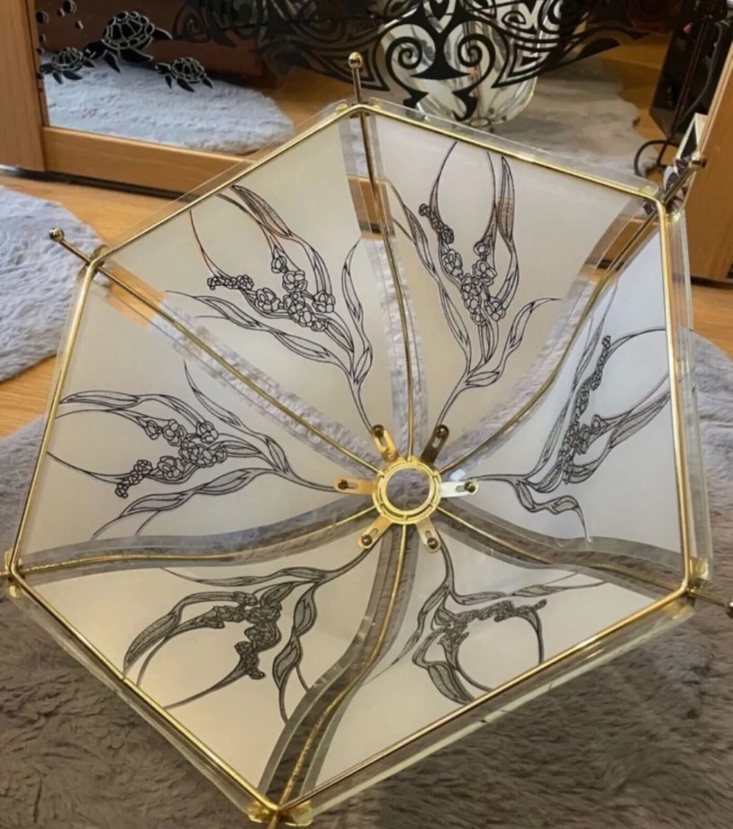 Glass Ceiling Table lamp shade - Image 2