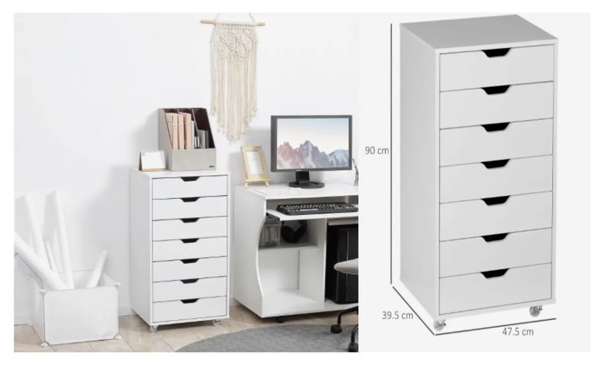 Vinsetto 7-drawer Mobile Filing Cabinet -Brand new