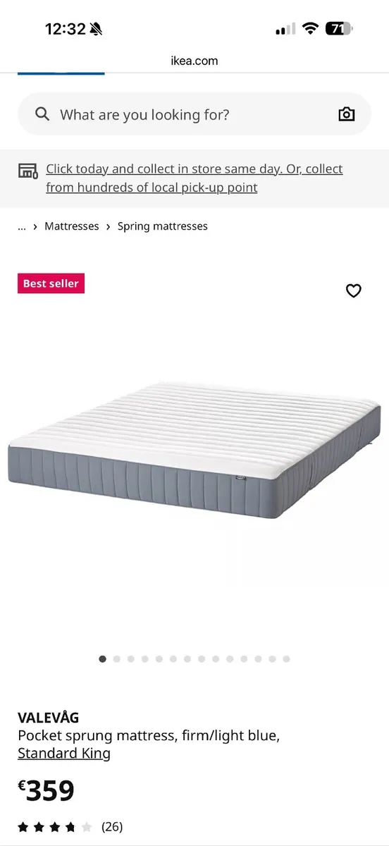 Ikea king size mattress - Image 2