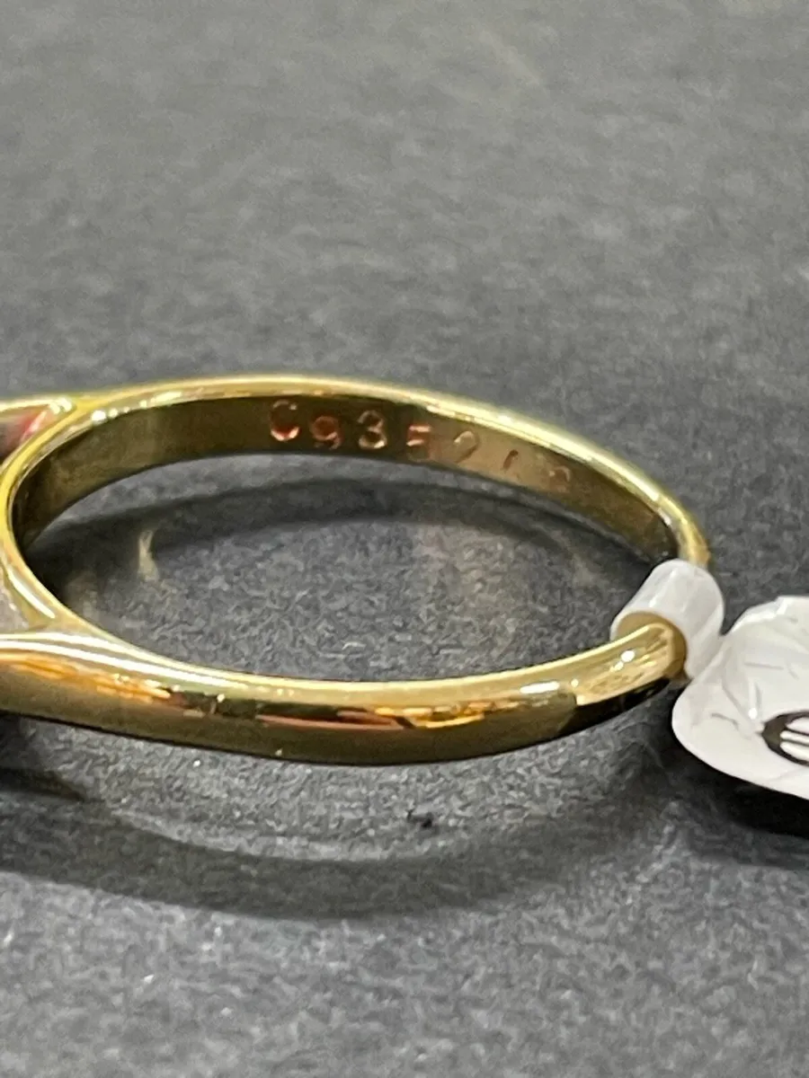 18k gold ring with ruby and diamonds - Image 4