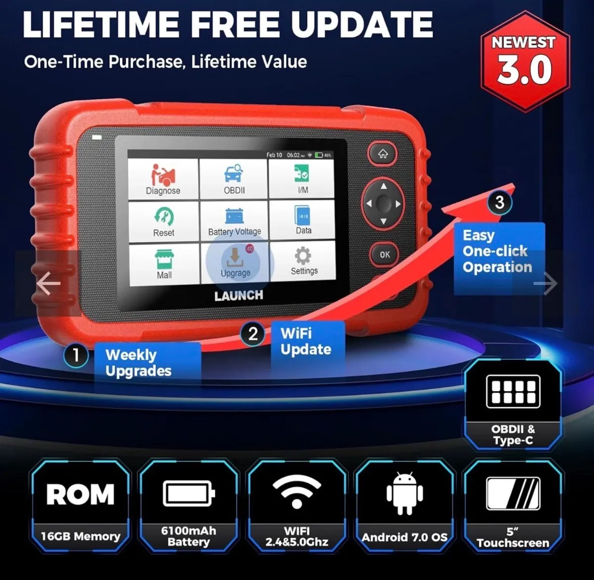 Newest professional Launch 123x v3 diagnostic tool - Image 2