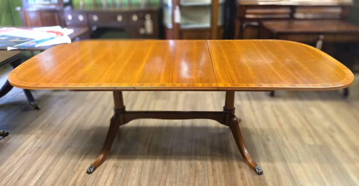 Walnut Table & 8 Chairs by McIntosh-1974 - Image 3