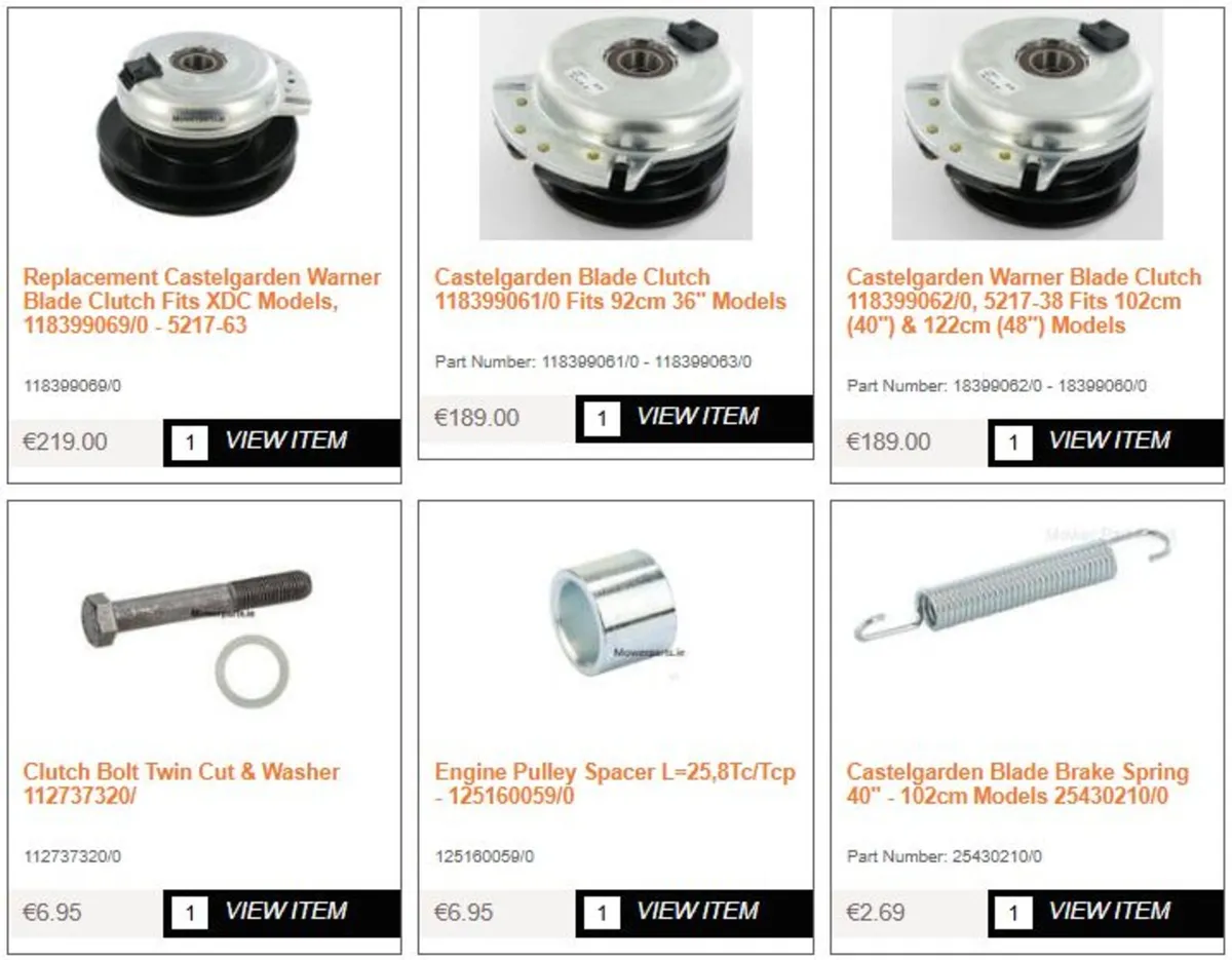 Castelgarden Mountfield Stiga Alpina Honda Parts - Image 3