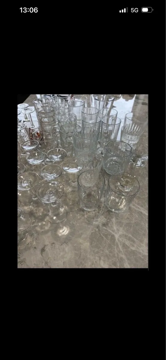 Large box of mixed glasses - Image 3