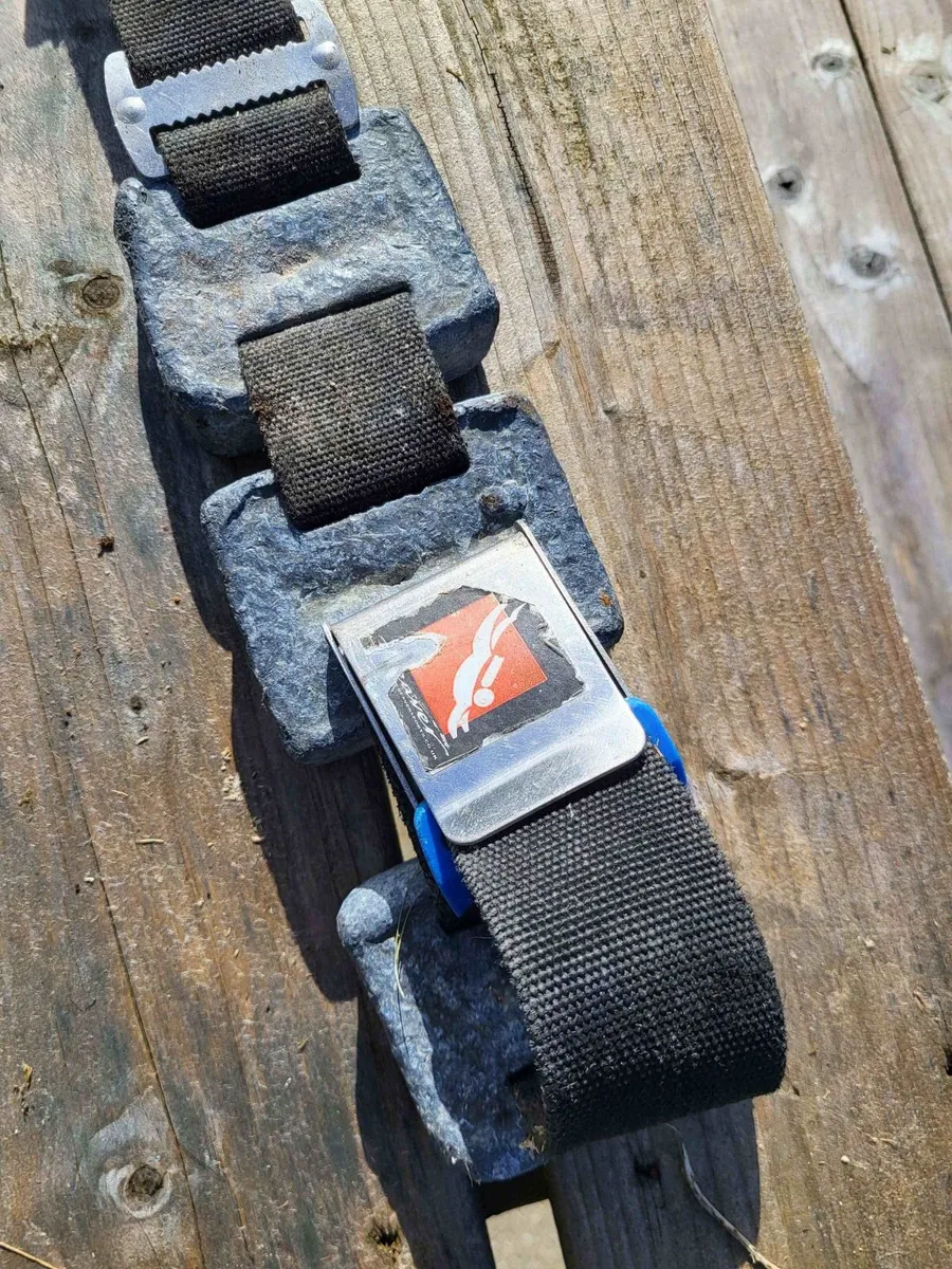 Dive weight belt  SS  buckle and 12 kg lead weight - Image 3
