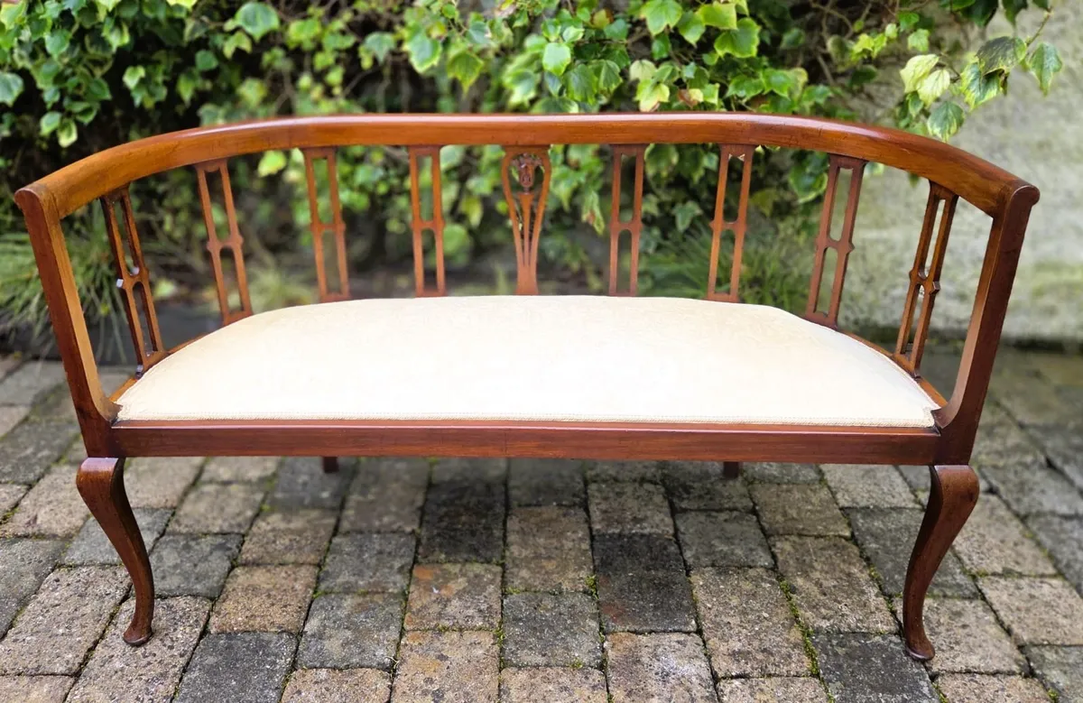 Edwardian Salon Sofa- Circa 1900 - Image 3