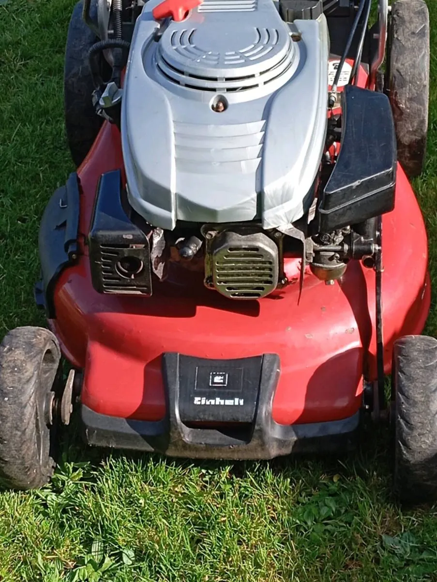Einhell electric start self-drive petrol lawnmower - Image 1