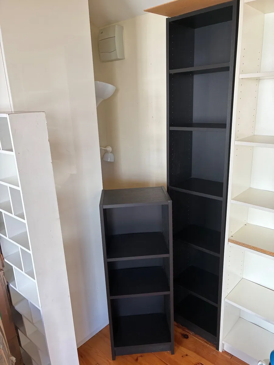 Black IKEA cube shelving x2 - Image 2