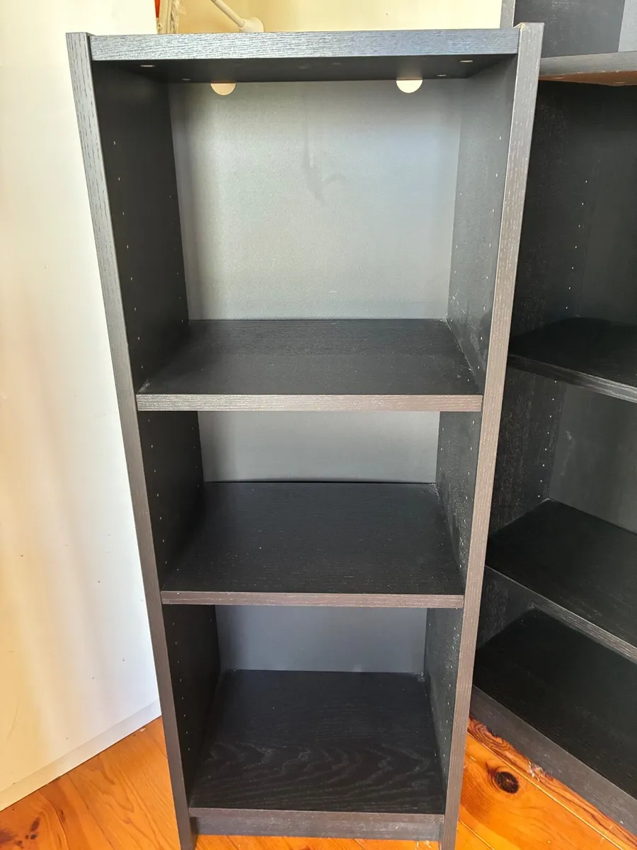 Black IKEA cube shelving x2 - Image 3