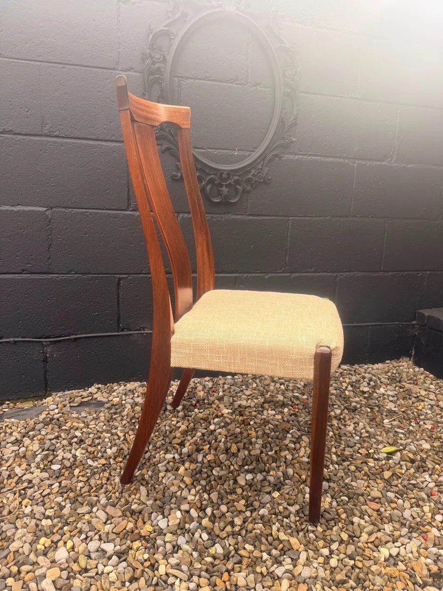 Mid Century Dining Chairs x 4 - Image 2