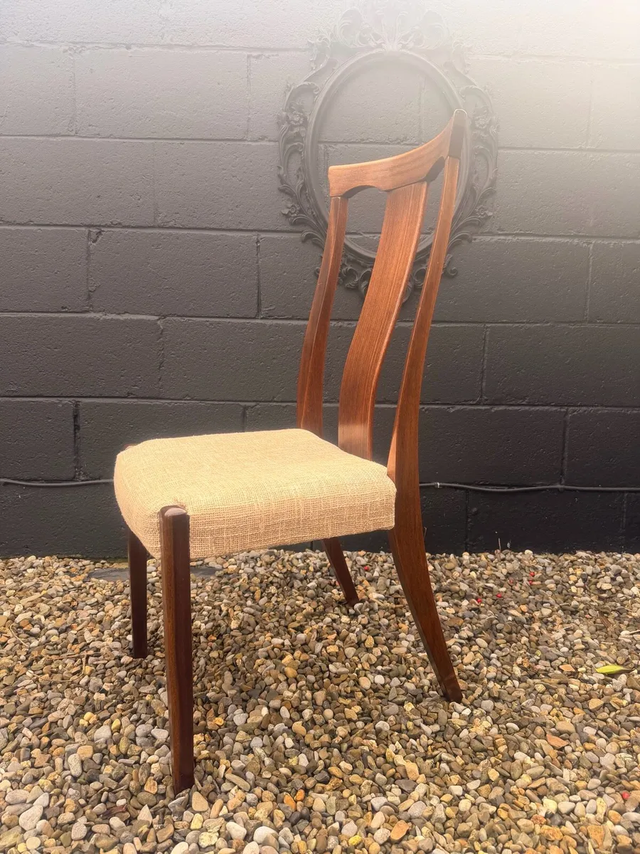 Mid Century Dining Chairs x 4 - Image 4