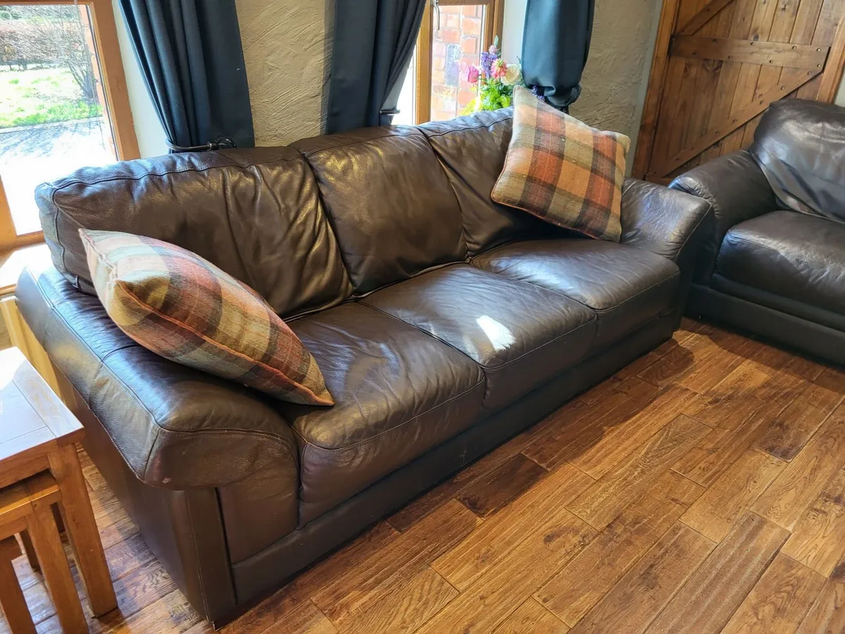 Large 3 seater and 2 seater sofa - Image 1