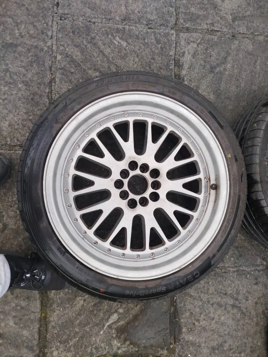 JR 10 18" 5x114.3 Alloy wheels new tyres - Image 4