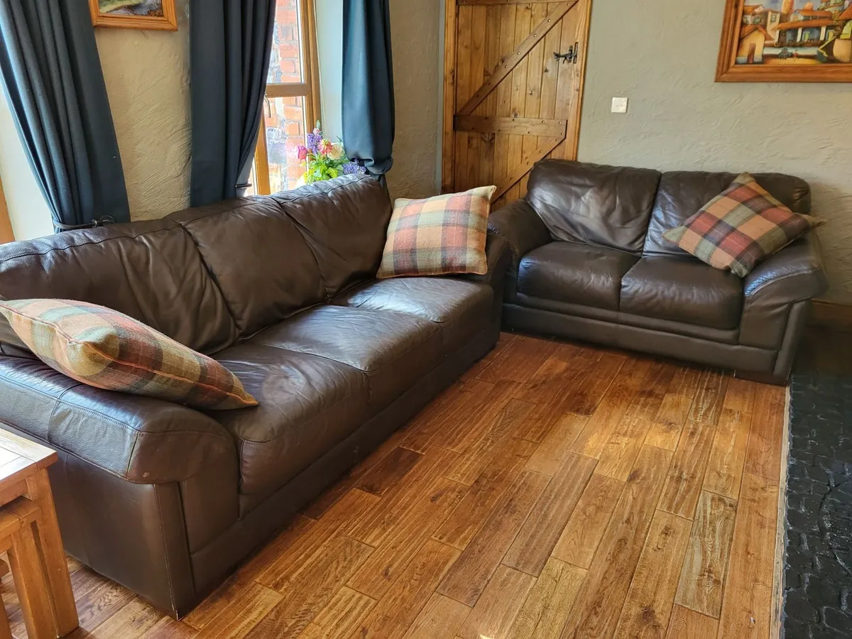 Large 3 seater and 2 seater sofa - Image 2