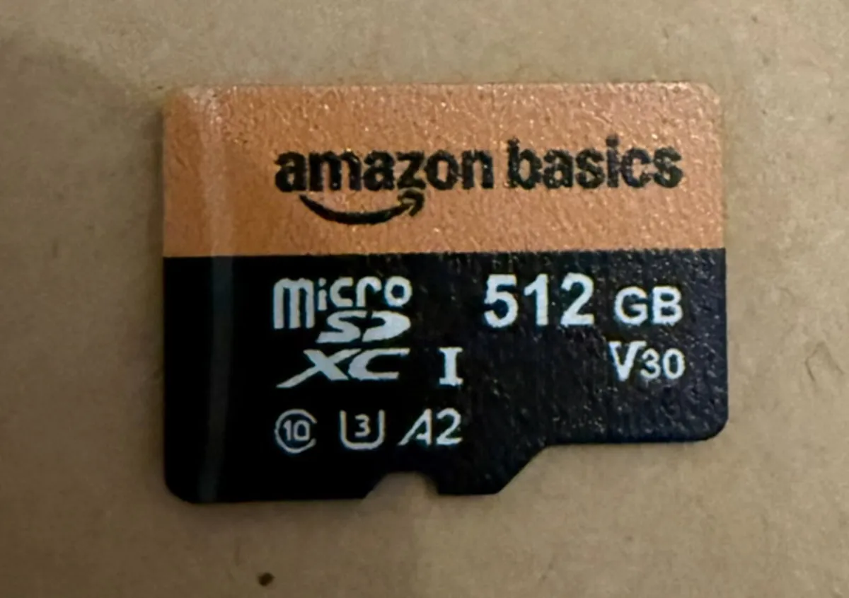 Amazon Basics micro Sd card 512gb