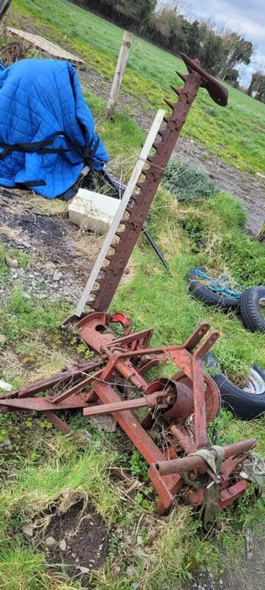 Plough and side mower. - Image 1