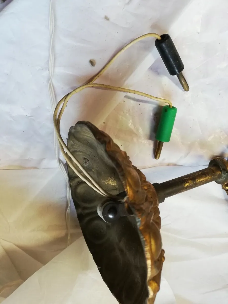 Vintage 1960 ceiling Glass Drops Murano 3 Arms - Image 3