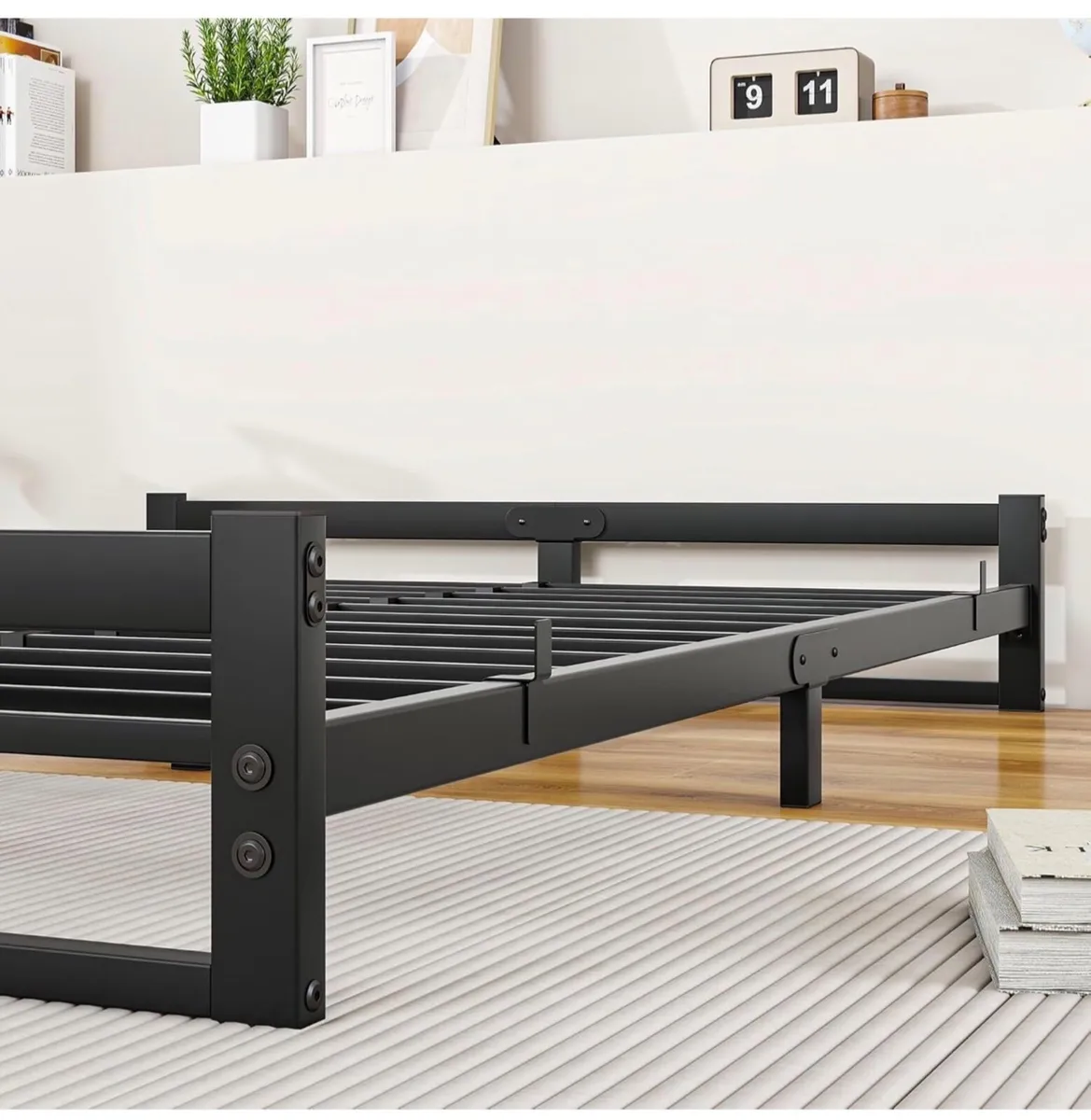 Double Bed Frame,4ft6 Floor Bed Frame Double Bed B - Image 2