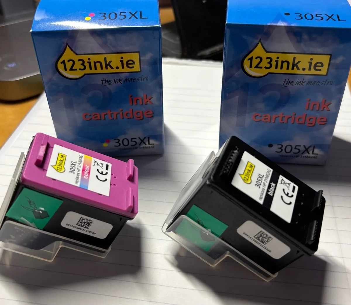 HP Printer Ink 305xl Colour plus B/W - Image 1