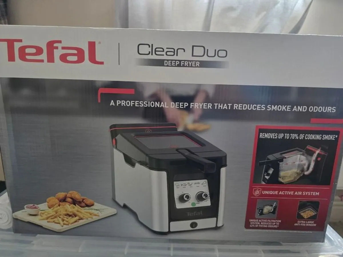 Brand New Tefal Clear Duo Deep Fryer - Never Used - Image 1