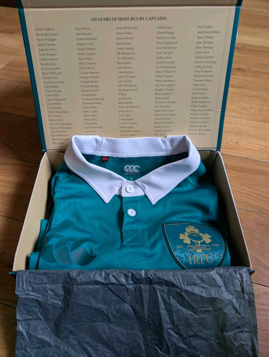 Official IRFU Rugby Jersey celebrating 150 years - Image 1