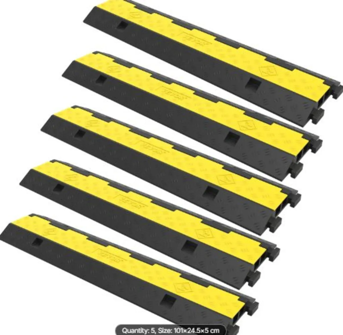 Cable Protector Ramp 101x24.5x5 cm , 5 Packs 2 - Image 1