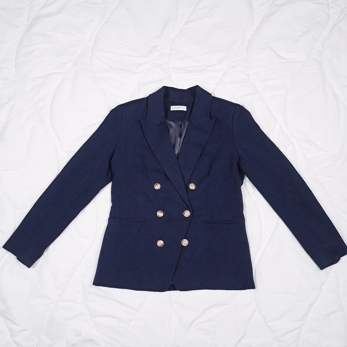 Dunnes Gallery Navy Blue Blazer Jacket 12UK/40EU - Image 3