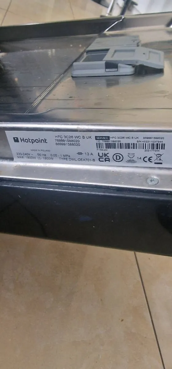 Hotpoint 3d dishwasher - Image 3