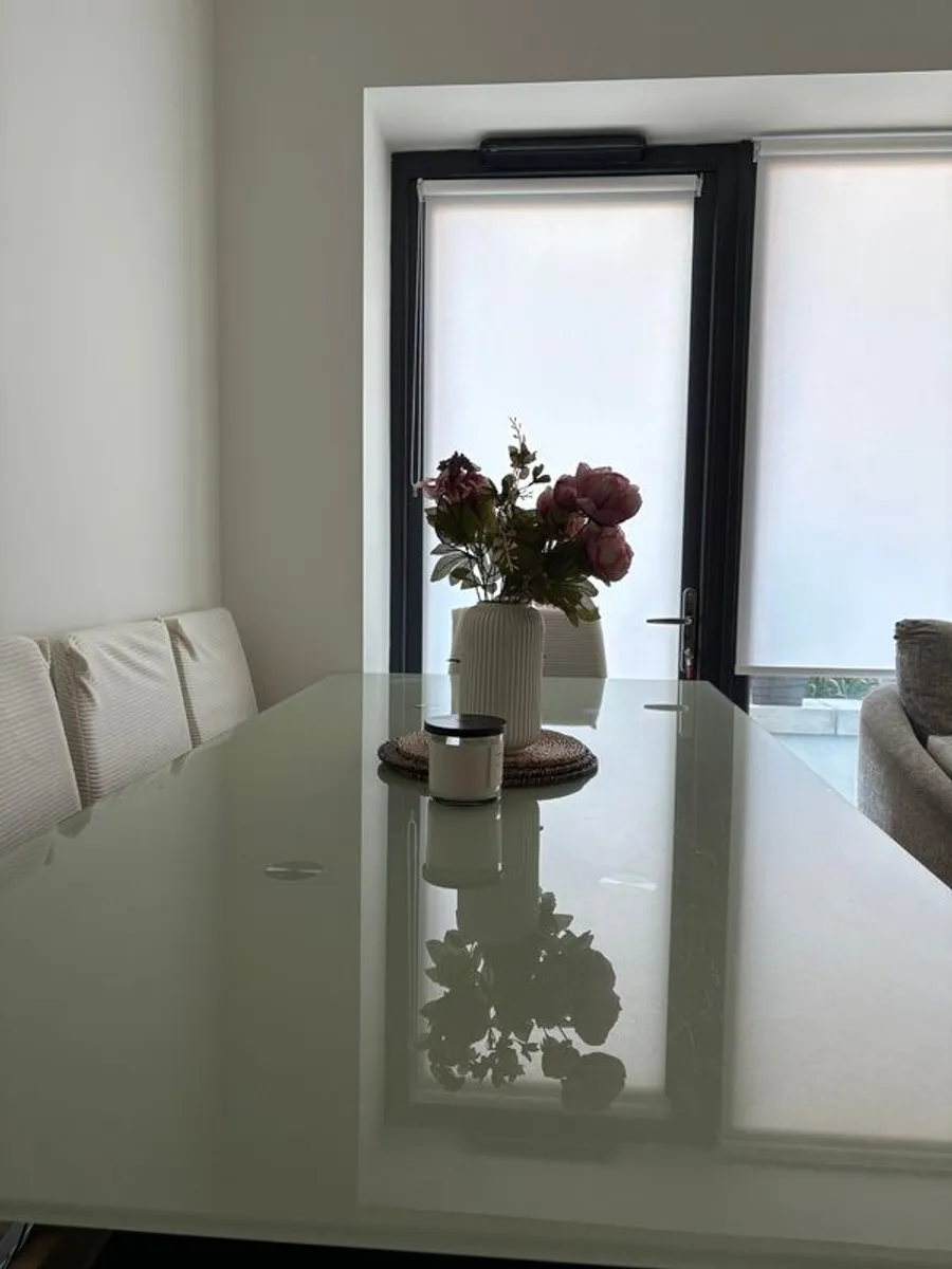 Beautiful Glass Dining table and chairs - Image 2