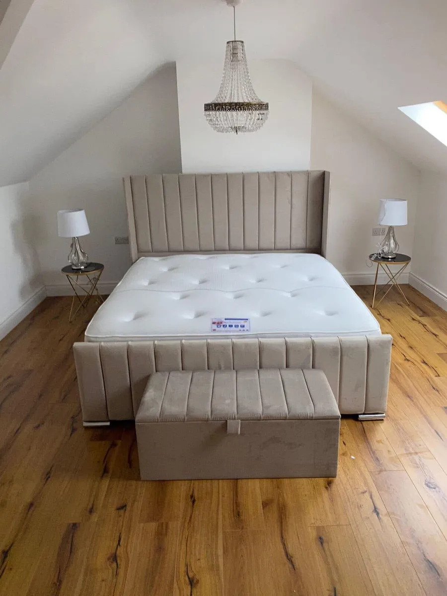 Indiana Panel Double or King Size Bed Frame - Image 3