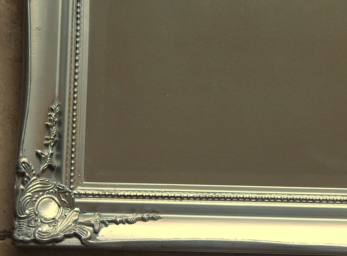 Large Bevelled Edge Wall Mirror in Ornate Frame - Image 3