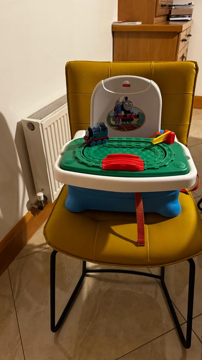 Thomas the Tank booster seat, with feeding tray