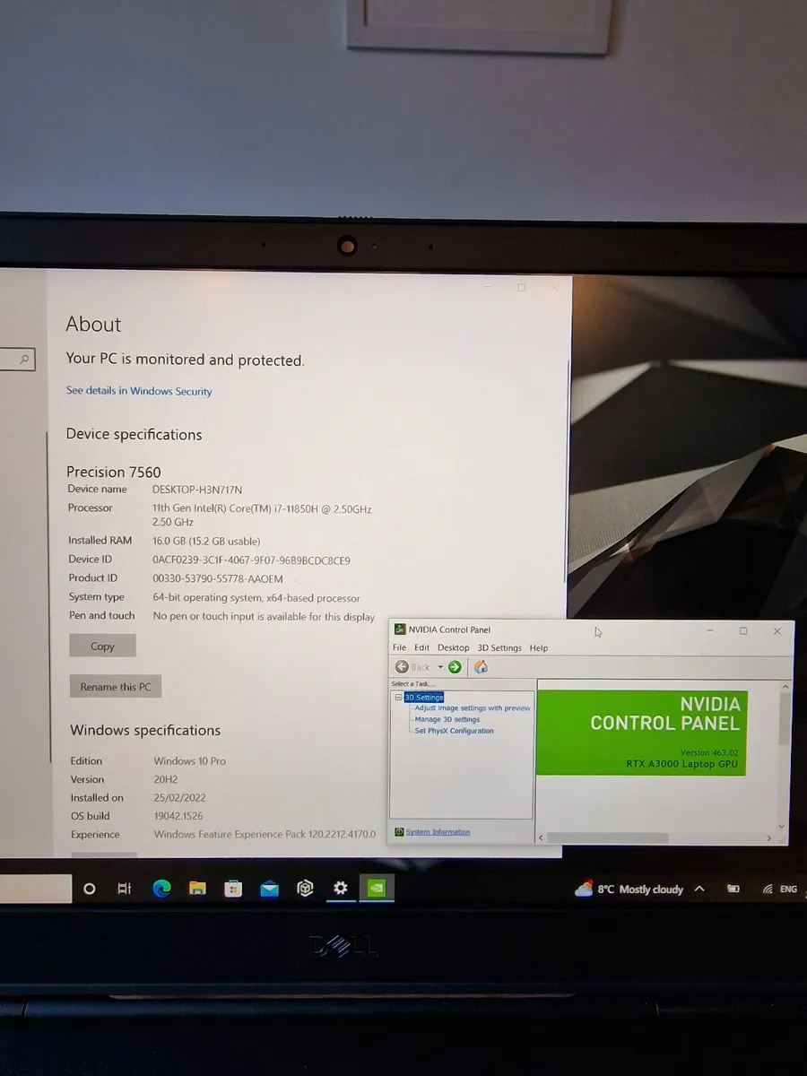 Dell Precision 7560 laptop - Image 4