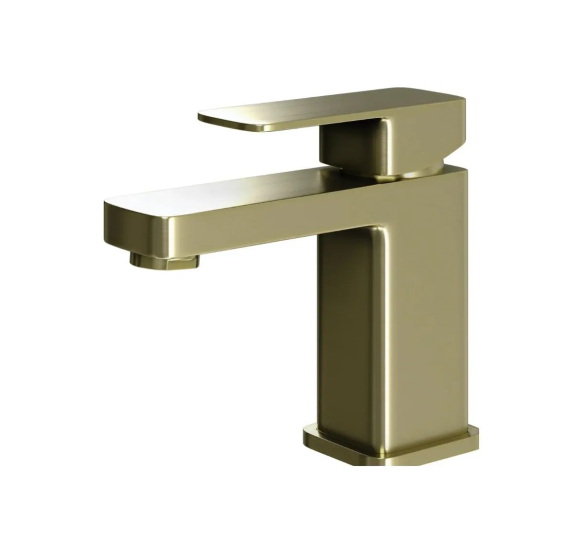 Mono Basin Mixer Tap | Brushed Brass (Gold) - Image 1