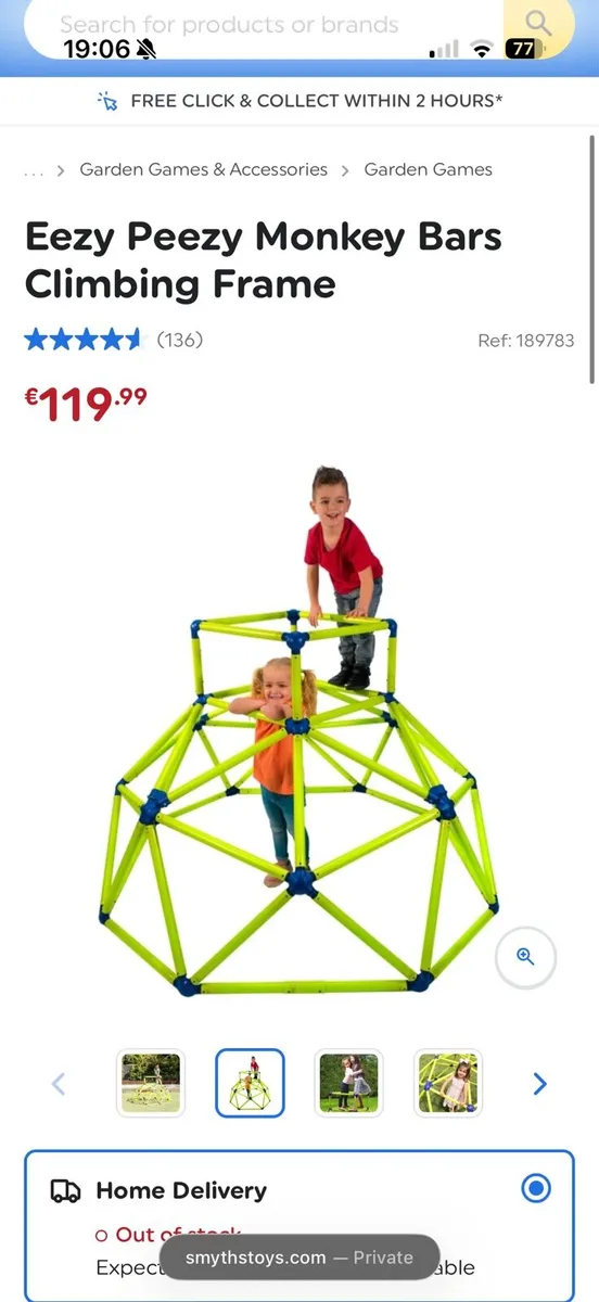 Eazy peesy monkey bars climbing frame - Image 4