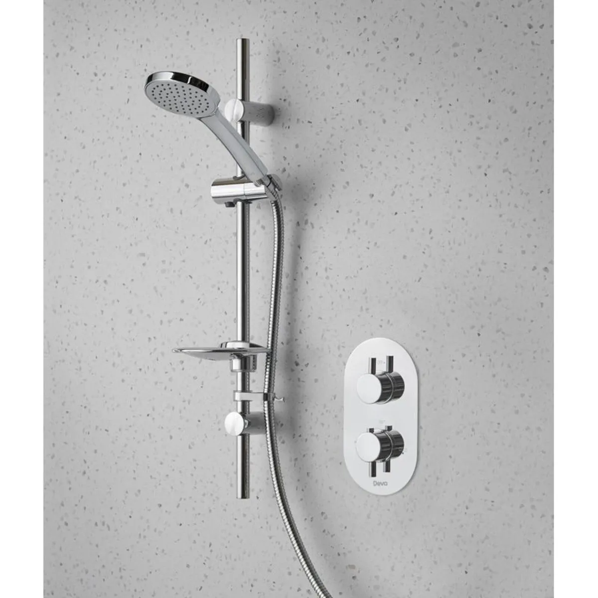 Thermostatic Concealed Shower Valve, Dual Control - Image 1