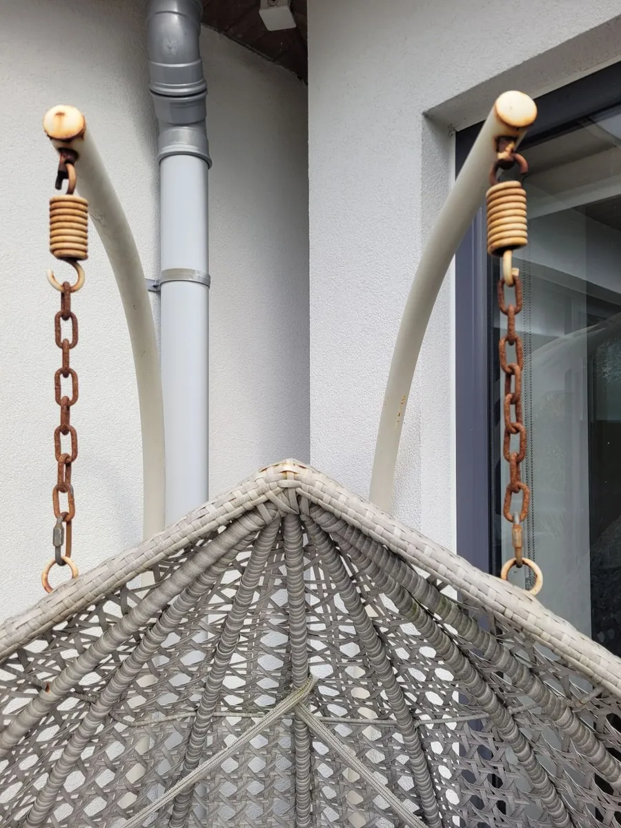 Double pod hanging swing chair - Image 3