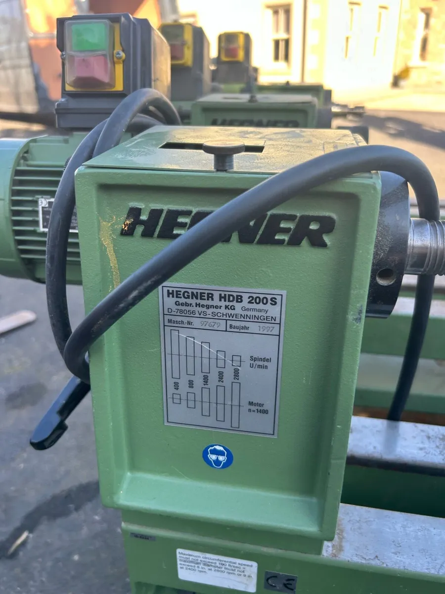 Ex school hegner & record wood lathes - Image 2