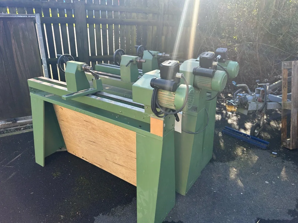 Ex school hegner & record wood lathes - Image 3