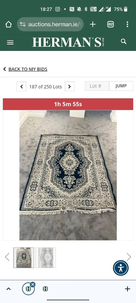 Vintage wool rug - Image 2