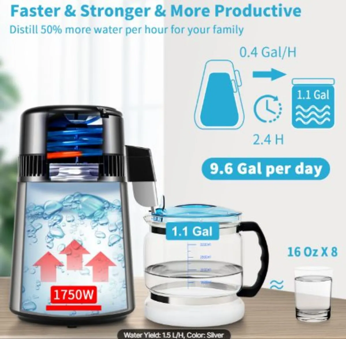 4L Water Distiller 1.5L/H Distilled Water Maker - Image 3