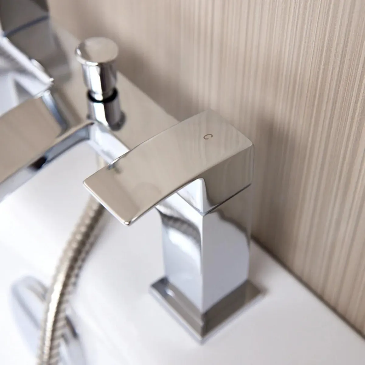 Waterfall Bath Shower Mixer Tap & Shower | Chrome - Image 2